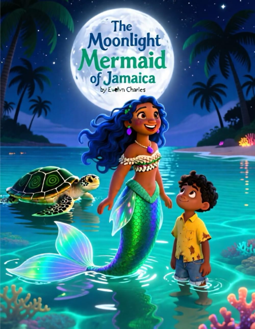 The Moonlight Mermaid of Jamaica - Children Story Book