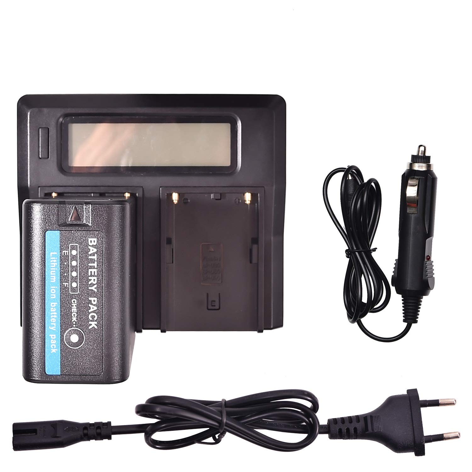 DSTE BP-U60 Batería + LCD Cargador Compatible para Sony PMW-150P,PMW-160,PMW-200,PMW-EX1,PMW-EX1R,PMW-EX3,PMW-EX3R,PMW-EX160,PMW-EX260,PMW-F3K,PMW-F3L,PXW-X180