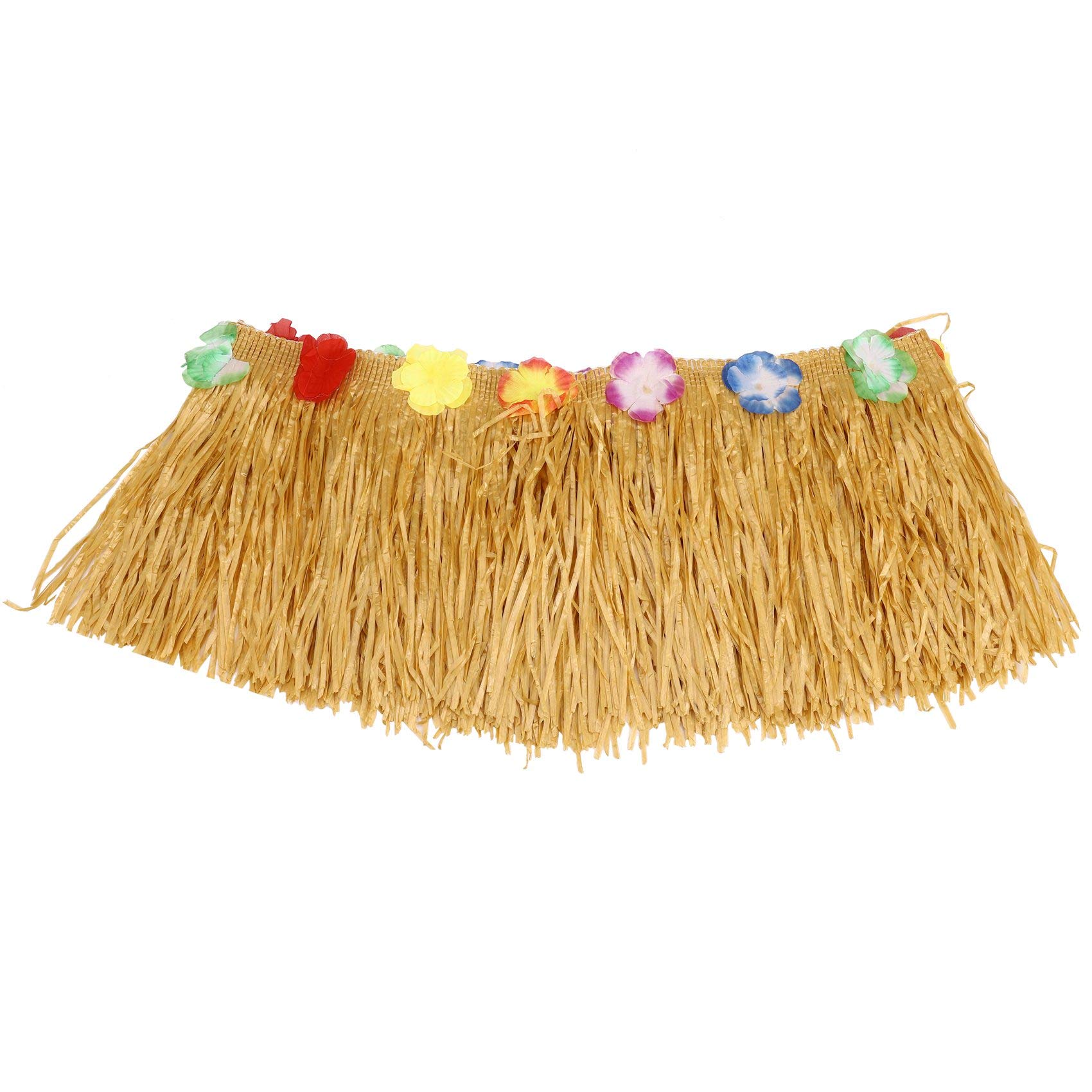 CTRLZS Table Skirt Hawaiian Luau Flower Grass Garden Wedding Party Beach Decor Khaki