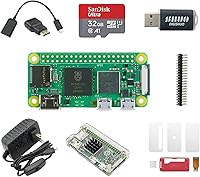 Vista 10 de DIGISHUO Raspberry Pi Zero WH (inalámbrico) 8 en 1 Kit completo Cabeceras GPIO presoldadas 1 GHz 512 M con dos cajas Tarjeta 32G Mini HDMI