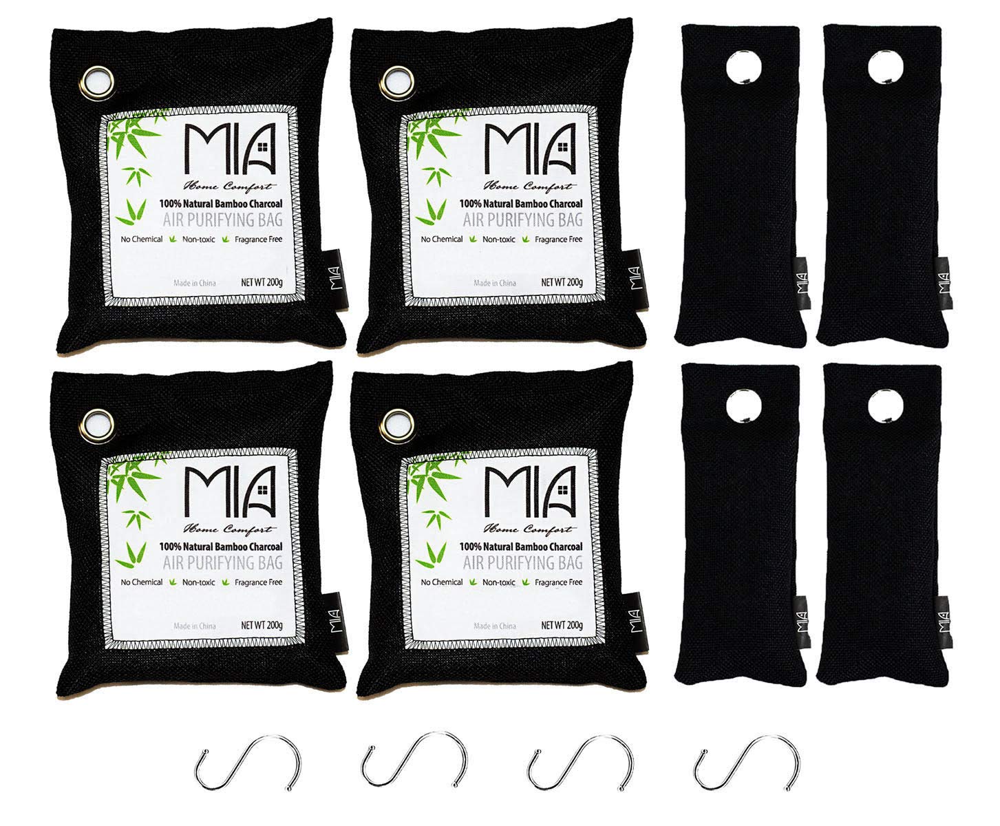 Odor Absorbers For Home Closet Odor Eliminator For House Naturefresh Air Purifier Advanced Activated Bamboo Charcoal Bags Refrigerator Deodorizer