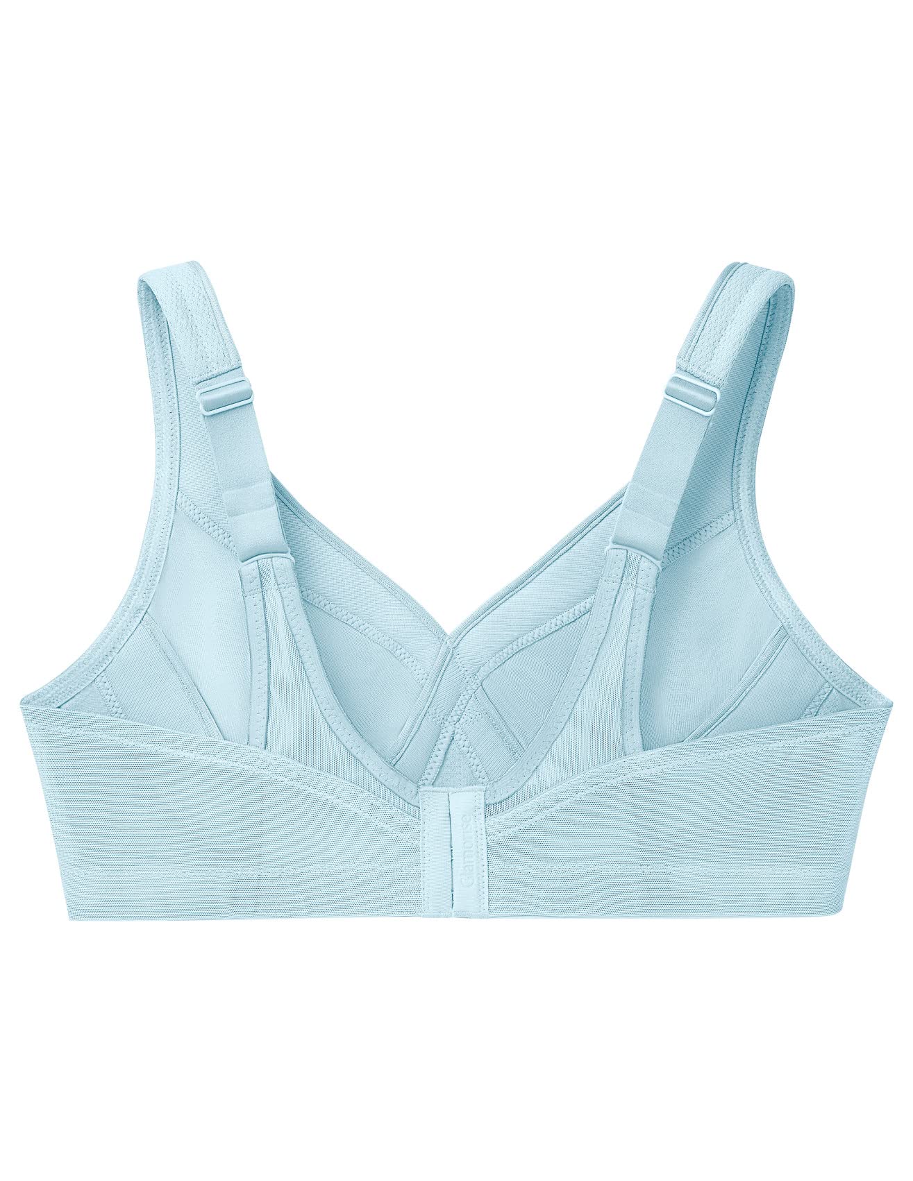 Glamorise Biustonosz sportowy damski Full Figure MagicLift Plus Size Seamless Wirefree Back Close Sports Bra #1006