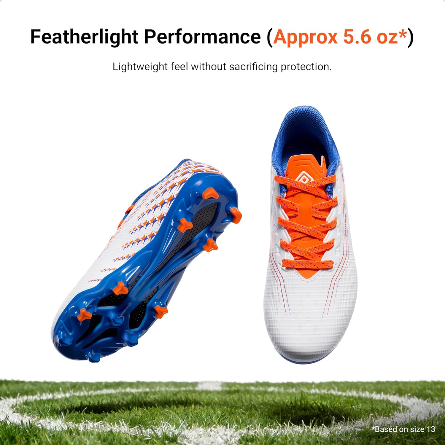DREAM PAIRS Boys Girls FG AG Soccer Cleats High-Speed Anti-Twist Lightweight Football Shoes