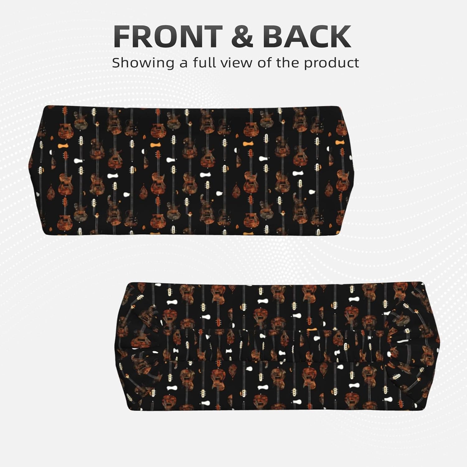 Art Guitar Pattern Print Print Ultra-Soft Elastic Headband Sports Running Gym Outdoor Activities Gifts Headwear