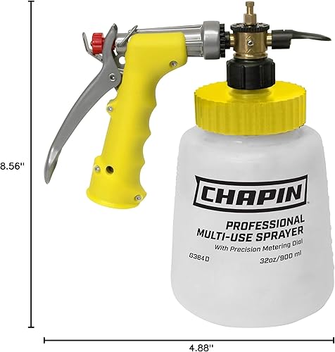 Miniatura 6 de Chapin G364D Fabricado en EE. UU. Pulverizador de manguera profesional para césped y jardín de 32 onzas con 16 raciones de mezcla en el dial