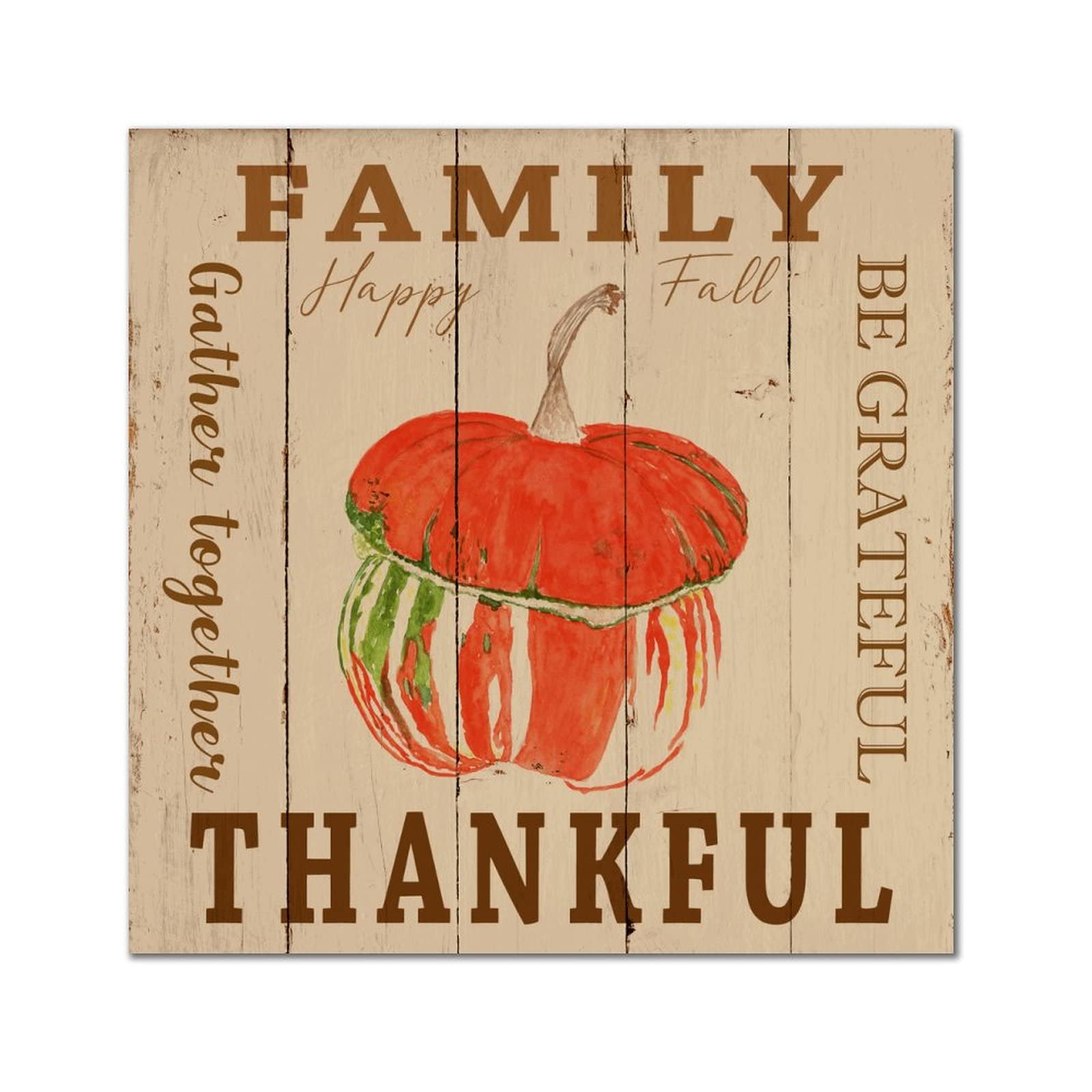 Cadre bois Be Grateful décoration murale pour célébrer l'esprit de famille