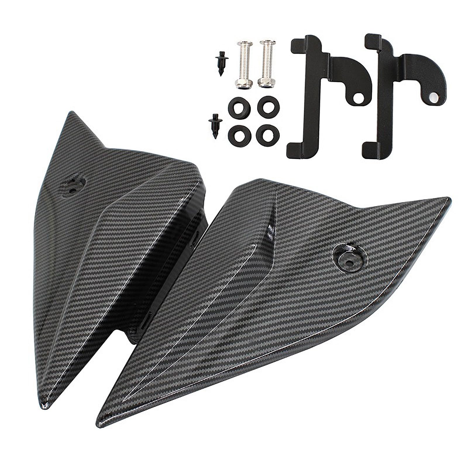 Juego de protectores de carenado de panel lateral trasero negro para motocicletas MT-09 FZ-09 2014-2020, paneles de cuerpo de placa de protección de plástico para motocicletas