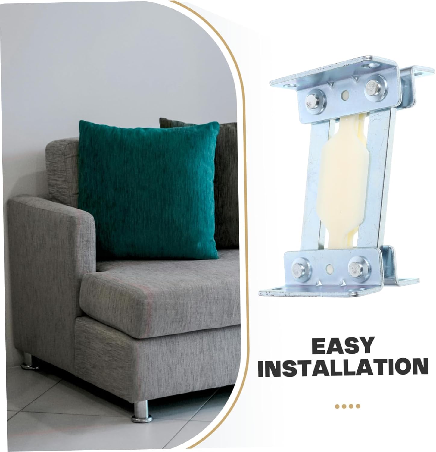 Adjustable Sofa Hinge for Armrest and Headrest Foldable Bed Headrest Support Concealed Metal Joint Hinge for Backrests Silver