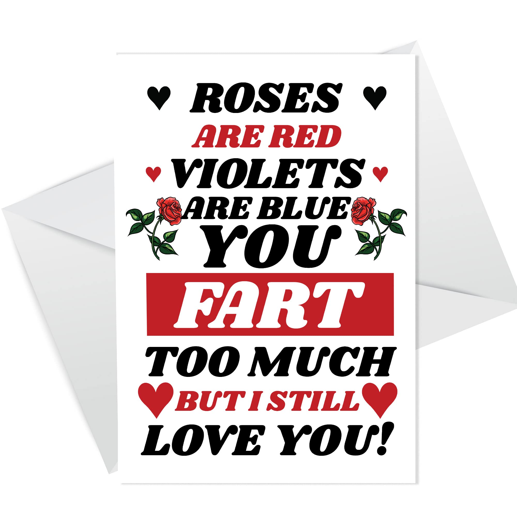 Funny Joke Anniversary Card Poem Valentines Birthday Card For Husband Wife Him Her