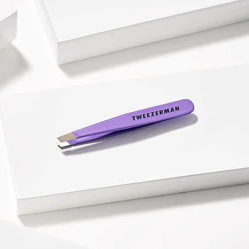 Tweezerman Mini Slant Travel Tweezers - Blooming Lilac