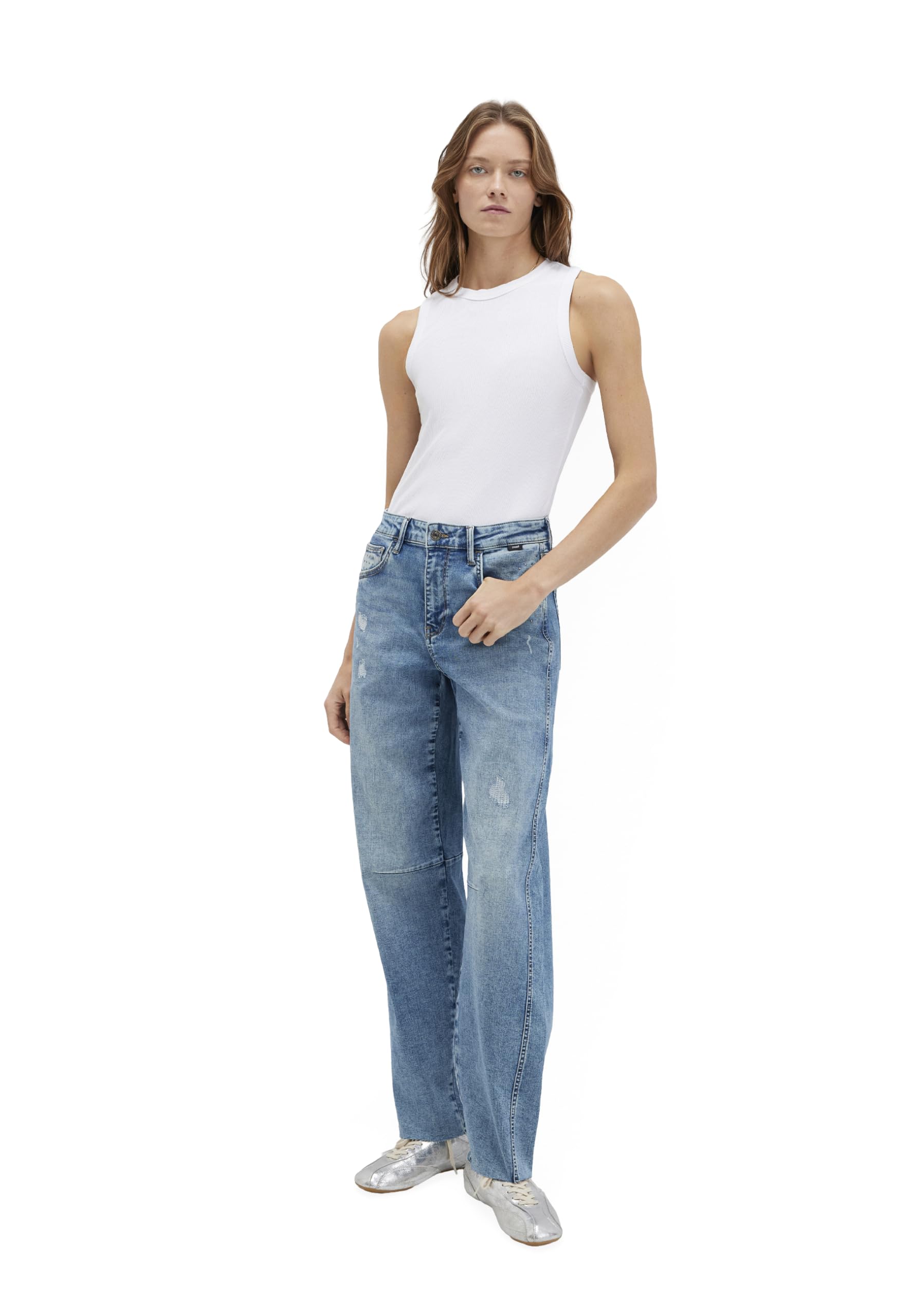 Mavi Damen Denim Pants Leila W/Cut Baggy Jeans