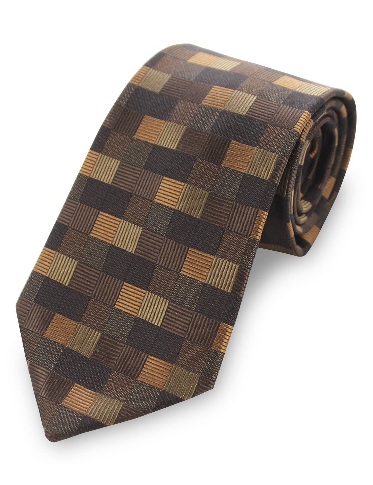 GUSLESON 3.15"(8cm) Fashion Striped PaisleyTies Mens Plaid Flower Necktie for Wedding