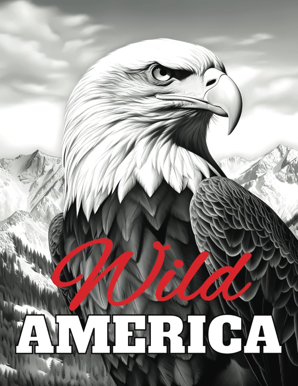 Wild America: Wildlife Animal Coloring Book