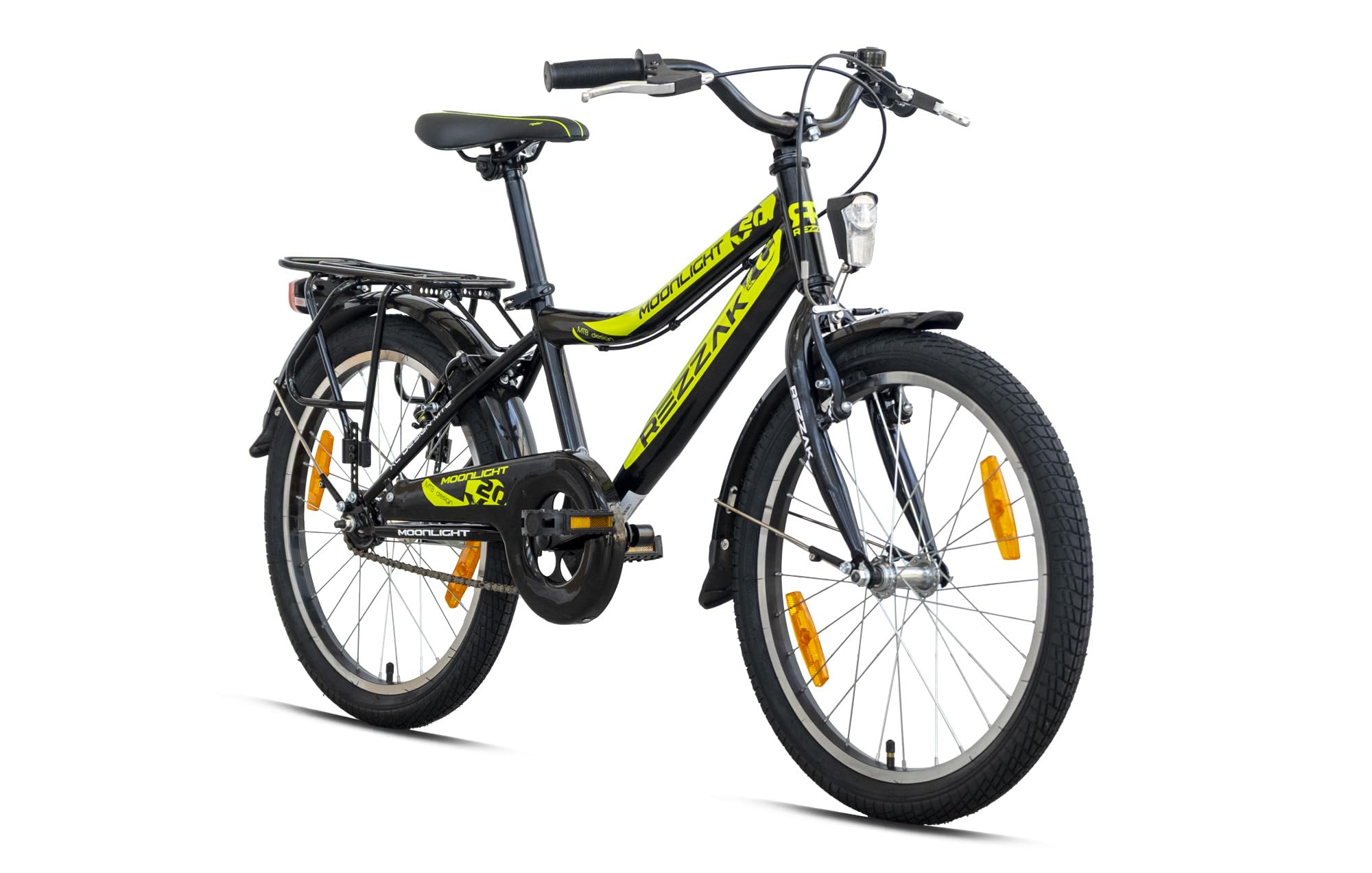 Rezzak 20 Zoll Fahrrad Kinderfahrrad Jungen Fahrrad 20 Zoll Rücktrittbremse RH 33 Schwarz Grün NEU-041 Sport & Freizeit