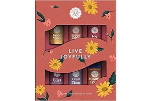 Live Joyfully Essential Oil Blends Collection: Aromatherapy Haven for Happiness and Well-being