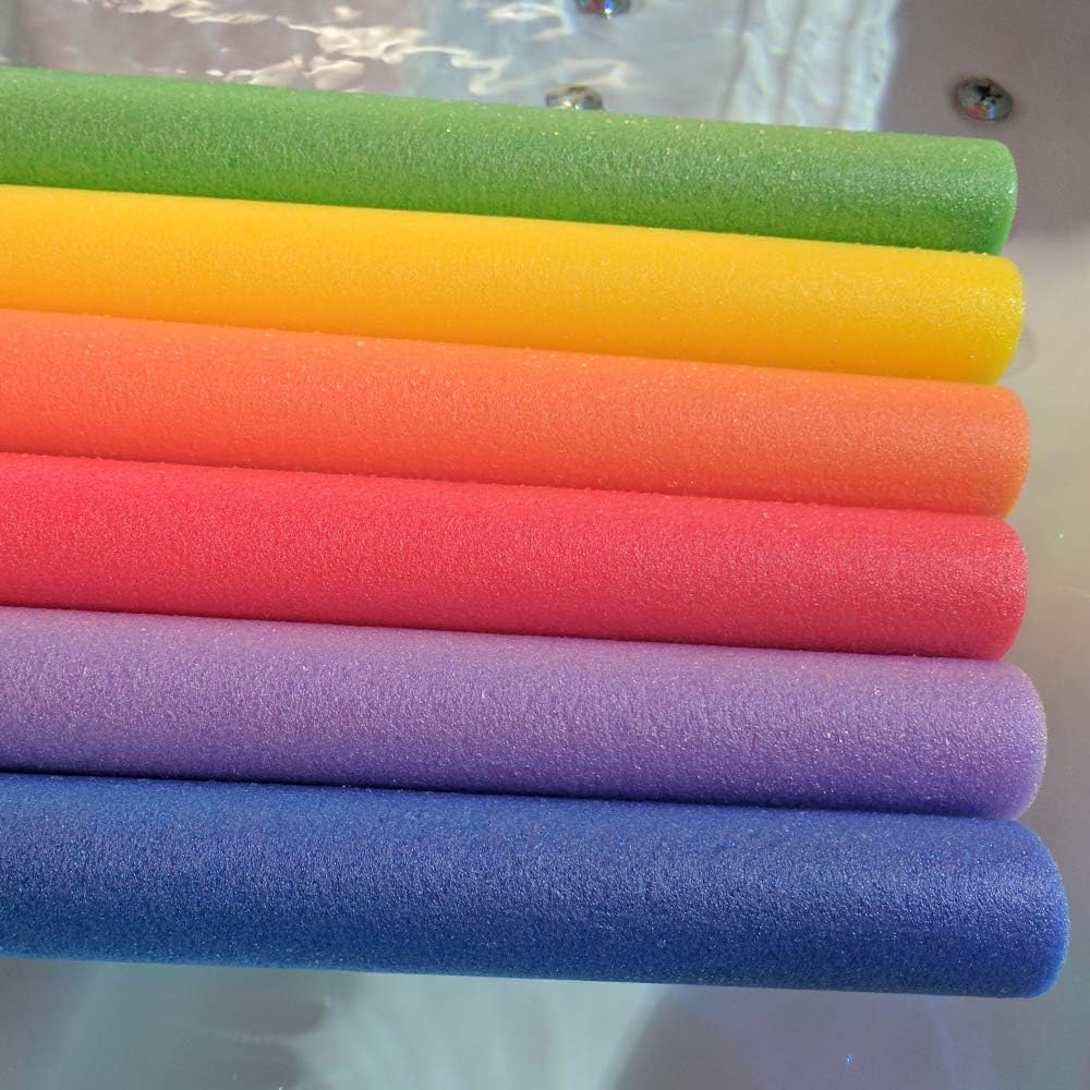 Sunbeach Spas NEW Special 6 Pack RAINBOW Noodle Deal Woggle Logs Swimming Pool Water Sport Lessons Aid Foam Colourful Family Holiday Kids Floats Aerobic Therapy Exercise 1.5m / 150cm