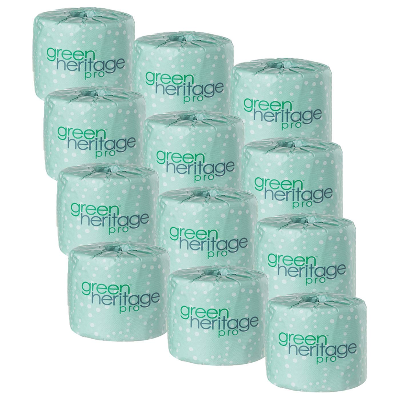 Green Heritage, 2-Ply Toilet Paper, 500 Sheets per Roll, 12 Rolls