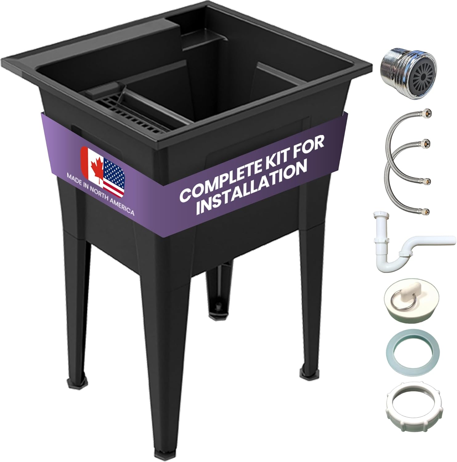 24” Utility Sinks for Laundry Room, Garage, Garden, Basement Noah