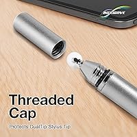 Vista 6 de BoxWave Stylus Pen Compatible with Mercedes-Benz 2021 GLA Display (7 in) - DualTip Capacitive Stylus, Fiber Tip Disc Tip Capacitive Stylus Pen