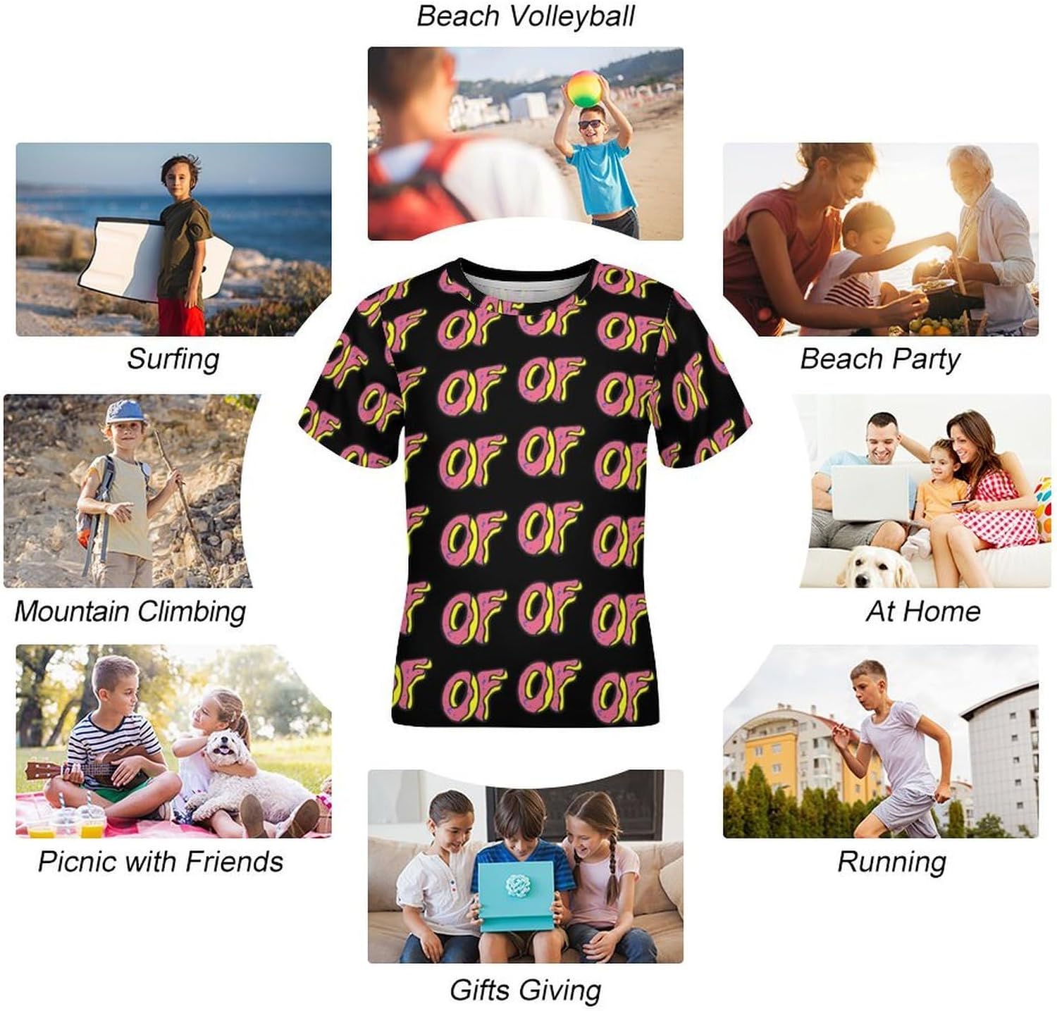 Funny of T Shirt for Boy Girl Top Short Sleeve T-Shirt Graphic Tee