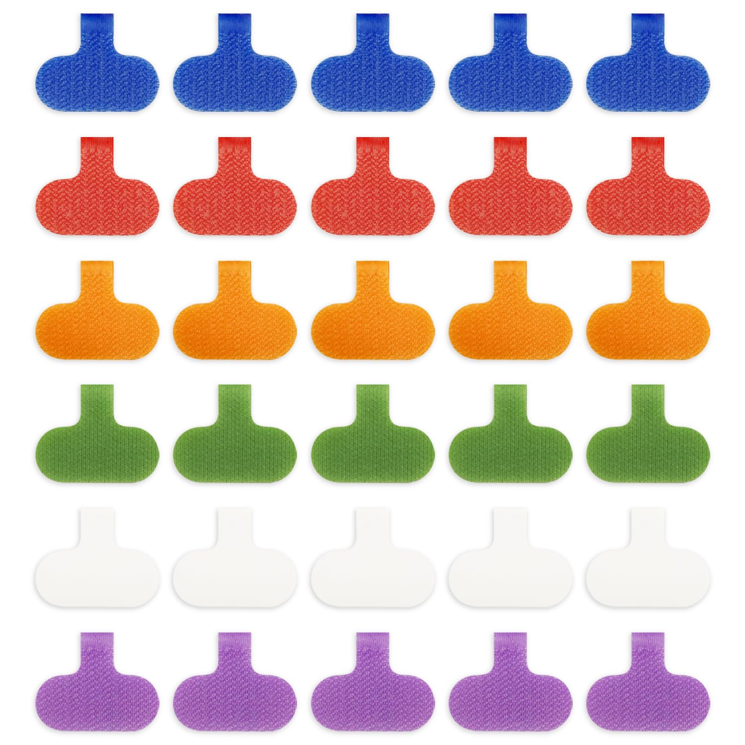 30 Pcs Multi-Color Cable Labels, Write On Cord Label Wire Labels, Electronic Cable Identification Tags for Electronics, Computers Cable Management and