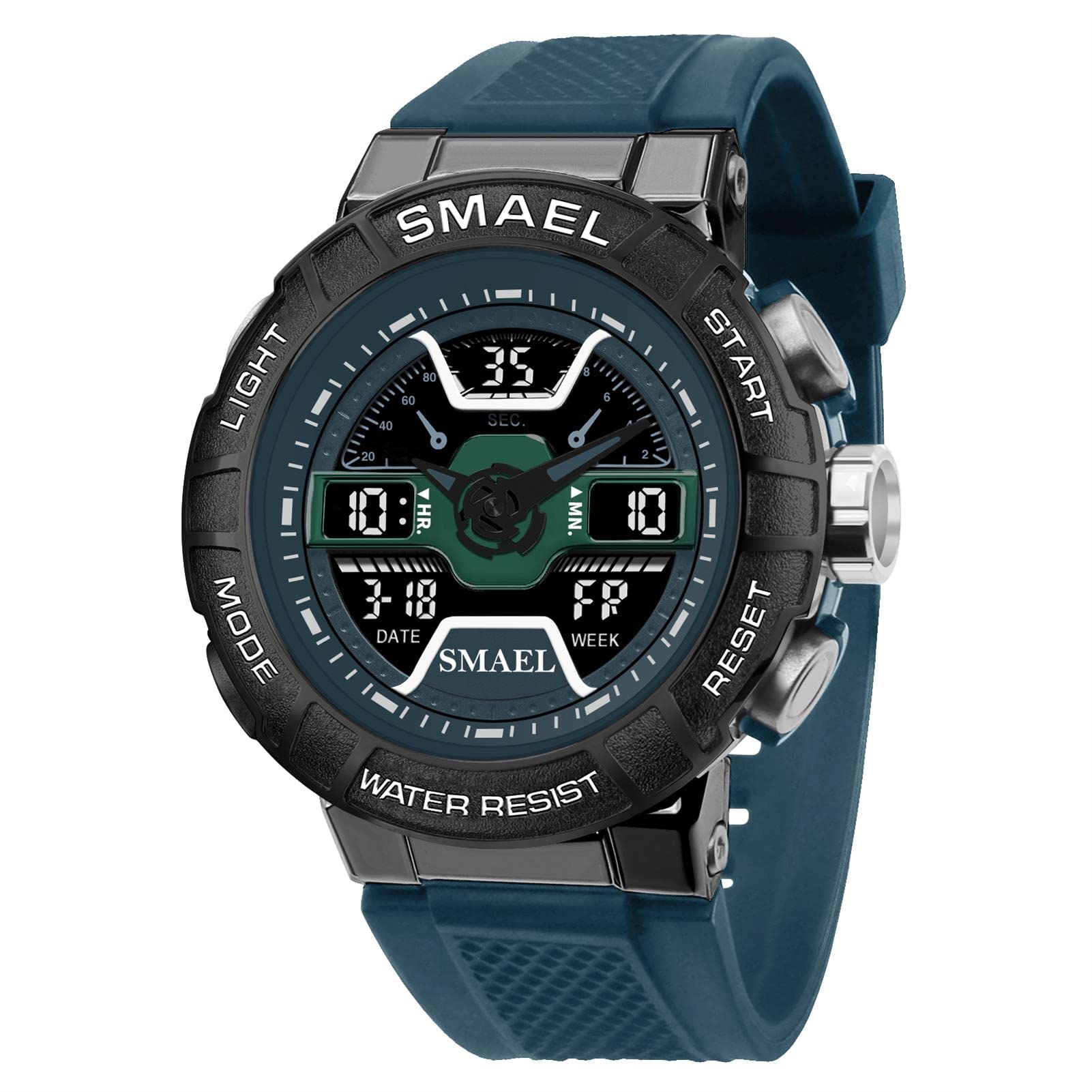 Montre De Sport pour Homme Numériques Montres Imperméable Digital Militaire Montres avec Alarme Mode Grand Cadran Montres