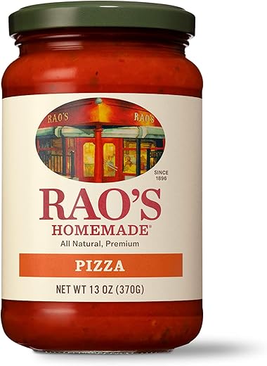 Rao's Homemade Classic Pizza Sauce, 13 oz, Keto Friendly, Tomato Sauce, Premium Quality Tomatoes from Italy and Olive Oil