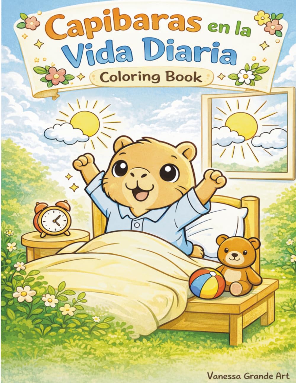 Capibaras en la vida diaria: Coloring book