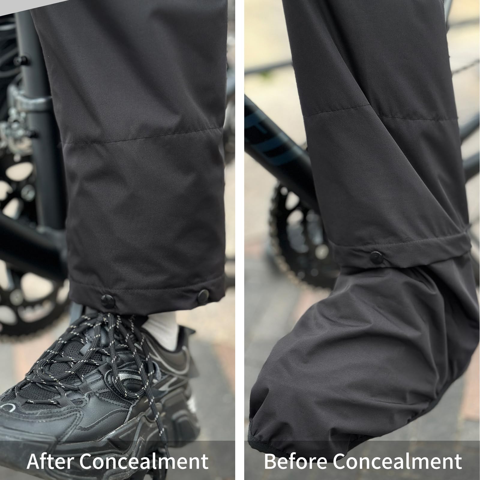WOSAWE Pantalons Imperméables Unisexe Léger et Respirant Pantalon de Pluie pour Cyclisme, Golf, Randonnée, Pêche, Camping