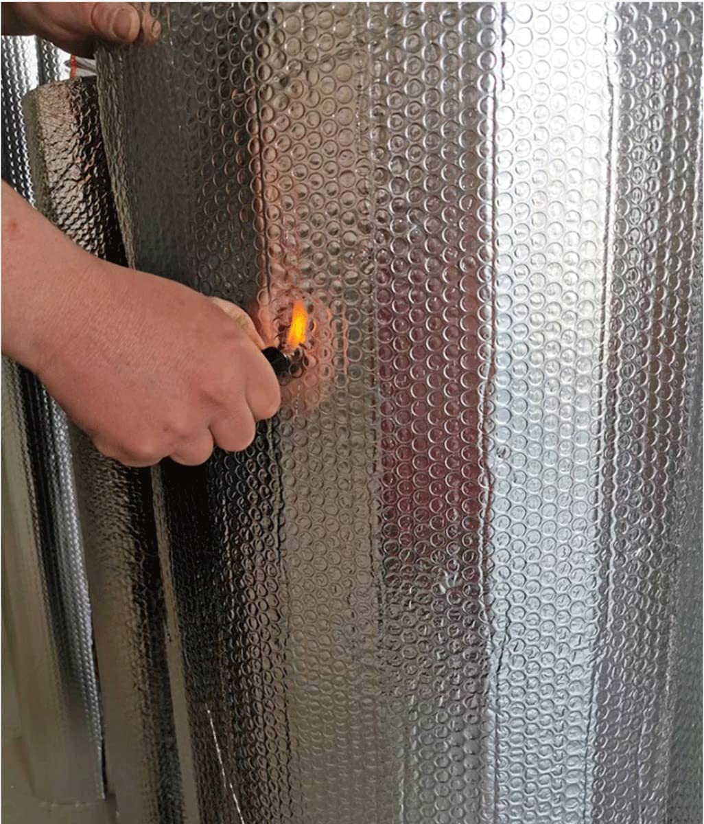 Self-adhesive Aluminum Insulation Cotton,High Temperature Resistant Fireproof Insulation Material Roof Sun Roof Insulation Board,for Floors,Walls,Lofts,Roofs,Waterproof,20mm(thk),1*10M (10m² - View #9
