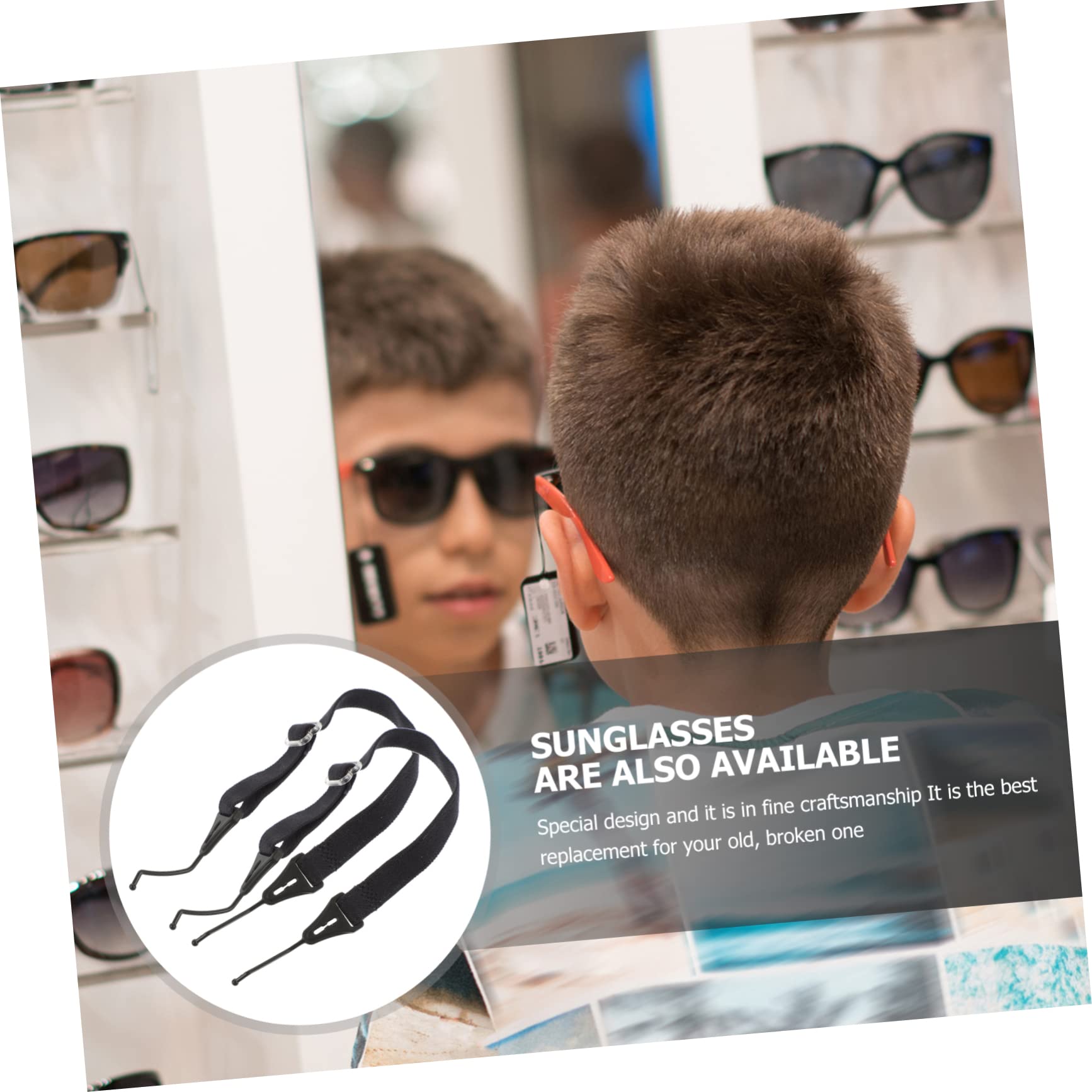 jojofuny Lot De 5 Sangles Élastiques Pour Lunettes De Soleil Réglables Antidérapantes Confortables 4 Pièces X 5