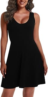 Womens Sleeveless Tennis Dress A Line Casual Flowy Mini Golf Athletic Dresses for Workout