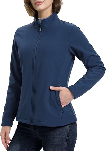 33000ft Women's Softshell Jacket Waterproof Fleece Lining Transition