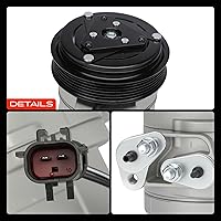 Vista 9 de A-Premium Compresor de aire acondicionado con embrague compatible con Jeep Wrangler 3.8L 2007-2011 Sport Utility