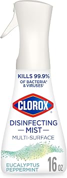 Clorox Disinfecting Mist, Eucalyptus Peppermint, Disinfecting Spray, 16 Fluid Ounces