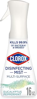 Clorox Disinfecting Mist, Eucalyptus Peppermint, Disinfecting Spray, 16 Fluid Ounces