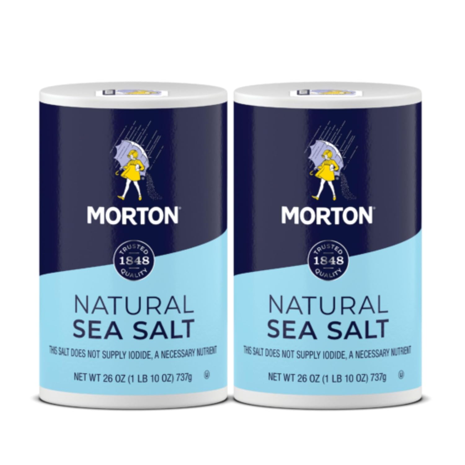 Morton Sal Marina Natural 26 oz Pack 2
