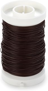Gütermann/KnorrPrandell 6467571 - Brown Florales Alambre 0,35 mm [Importado de Alemania]