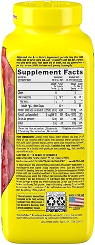 Miniatura 3 de L'il Critter Immune C Plus Zinc y vitamina D para niños, (290 unidades)