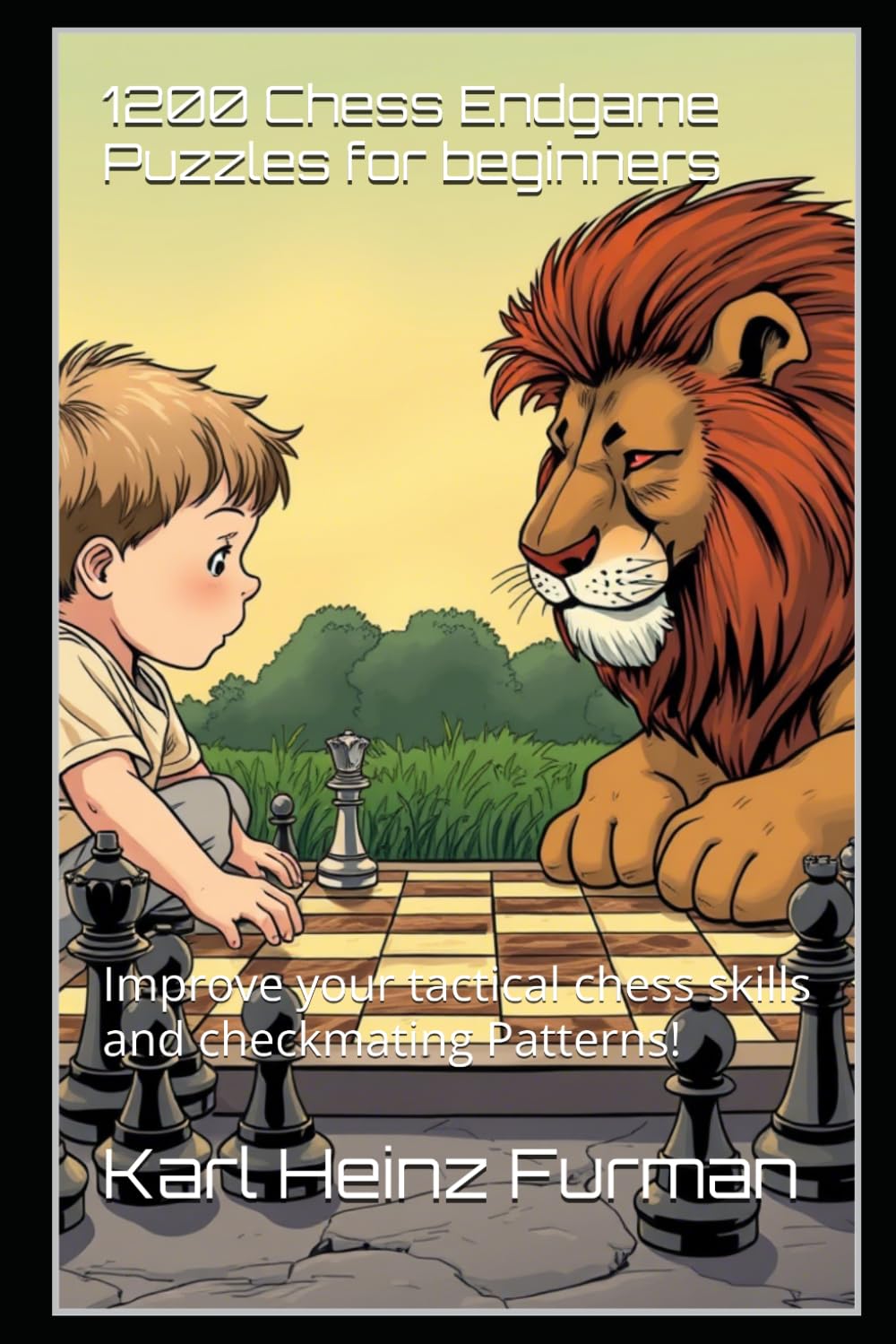 1200 Chess Endgame Puzzles for beginners: Improve your tactical chess skills and checkmating Patterns!