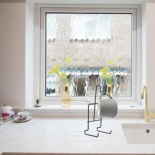 Miniatura 8 de Soporte para taza de café, traje dorado, trajes negros, juego de platos negros, plato de taza de té, soporte de exhibición, organizador de tazas,