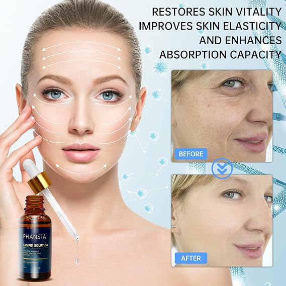 Olavita Serum,Olavitas Liquid Solution,Liquid Serum,Stock Solution Facial,Reduce Fine Lines And Wrinkles,Anti-Aging Face Serums for All Skin Types 30ML