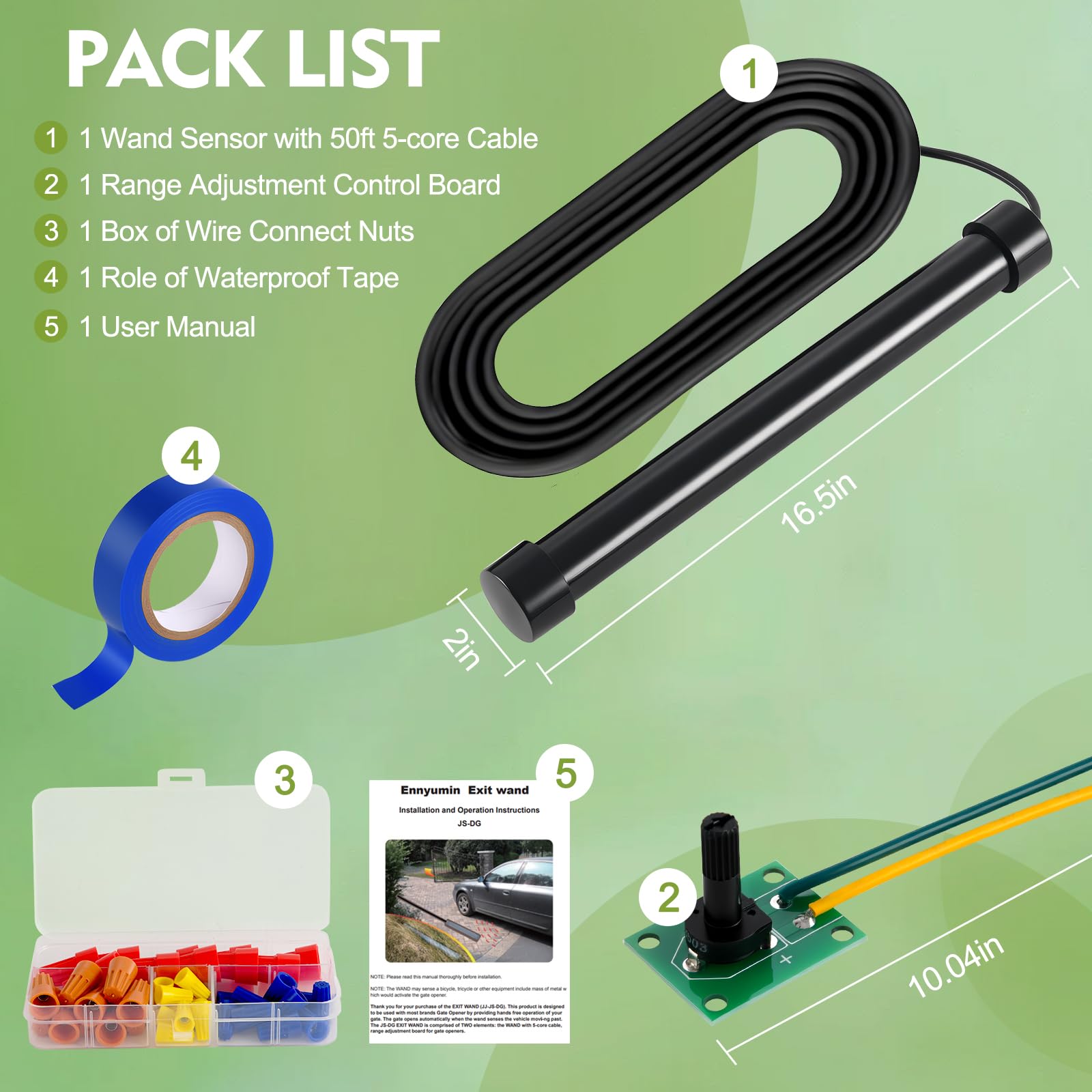 Amazon.com: Vehicle Exit Sensor Kit, 2026 Upgraded Gate Exit