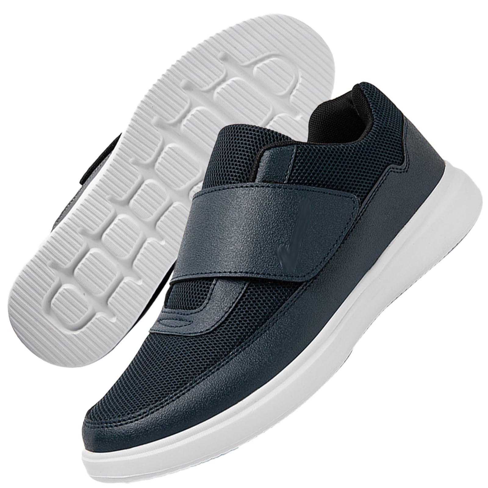 Chaussures Homme Diabetique Pantoufle OrthopéDiques Homme Chaussures pour Pied Gonflé Chaussure Homme Orthopedique Pantoufle Orthopédique Homme Chaussure pour Diabetique,Bleu,47 EU