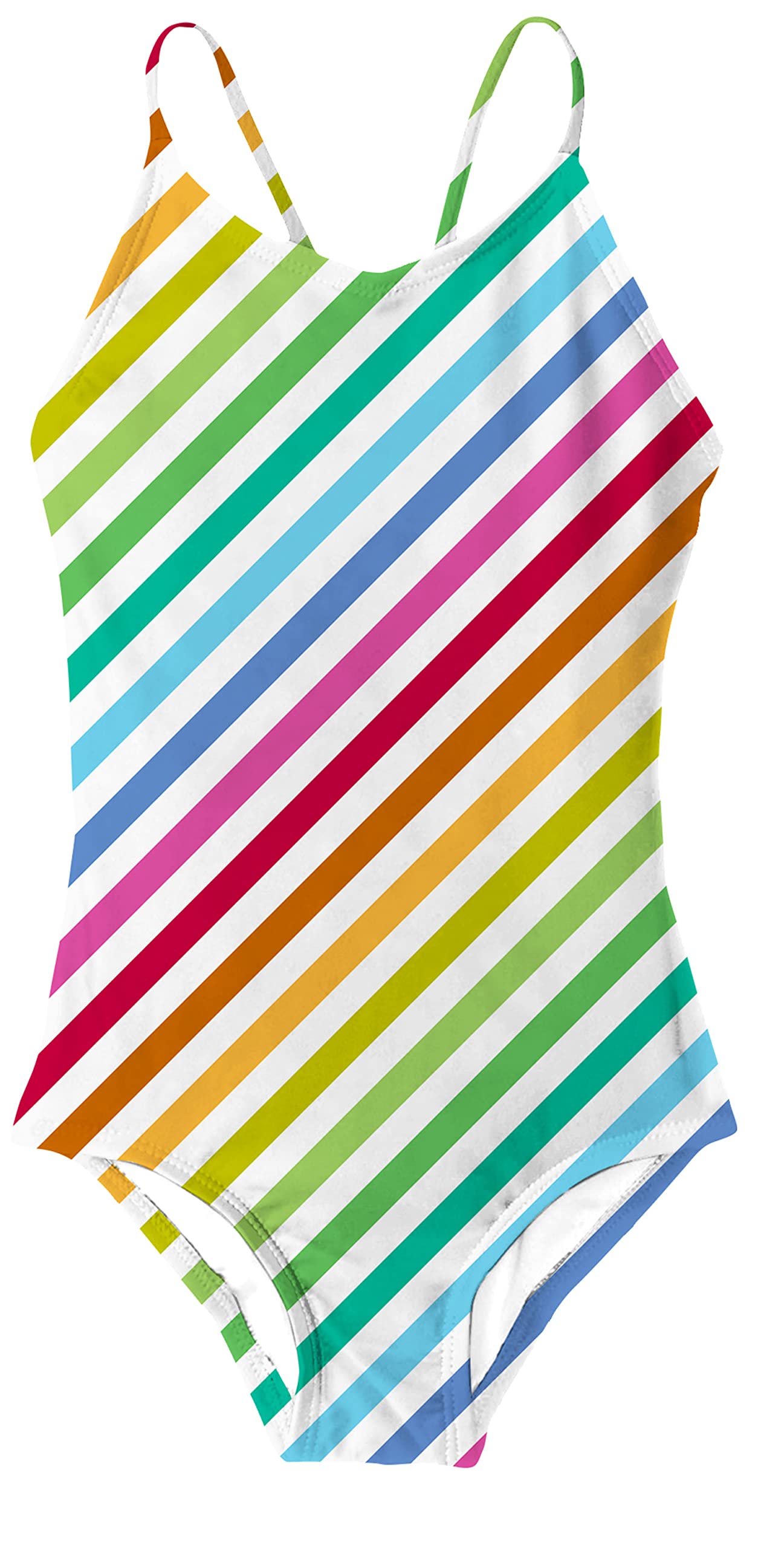 RAISEVERN Girls 1 Piece Swimsuits Bathing Suits for Kids Cross Back Swimwear Beach Summer Swim Suits for 3-10 Years