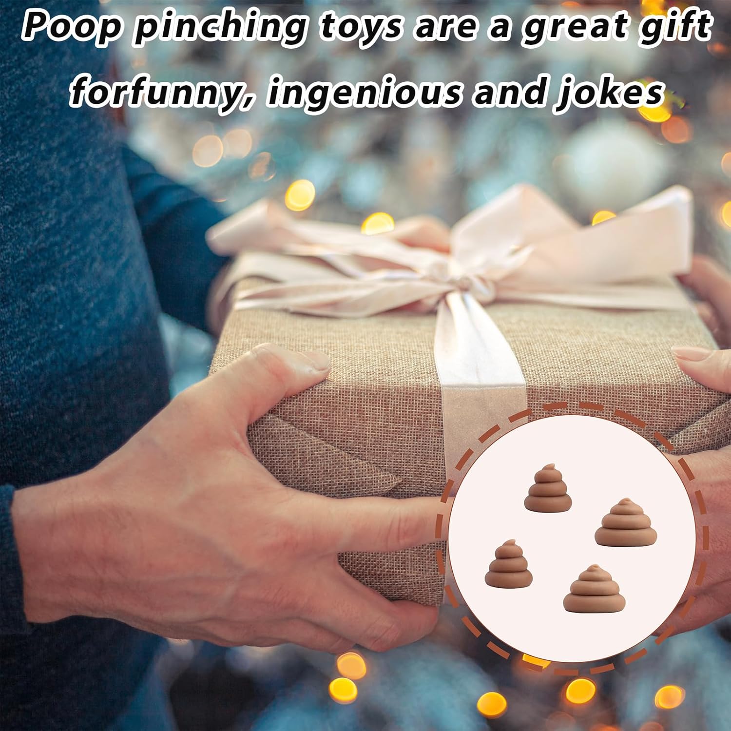 20 Pack Mini Fake Poo Prank Toys, Soft Fun Squeeze Stress Relief Gags and Practical Joke Toys for April Fools' Day Gifts
