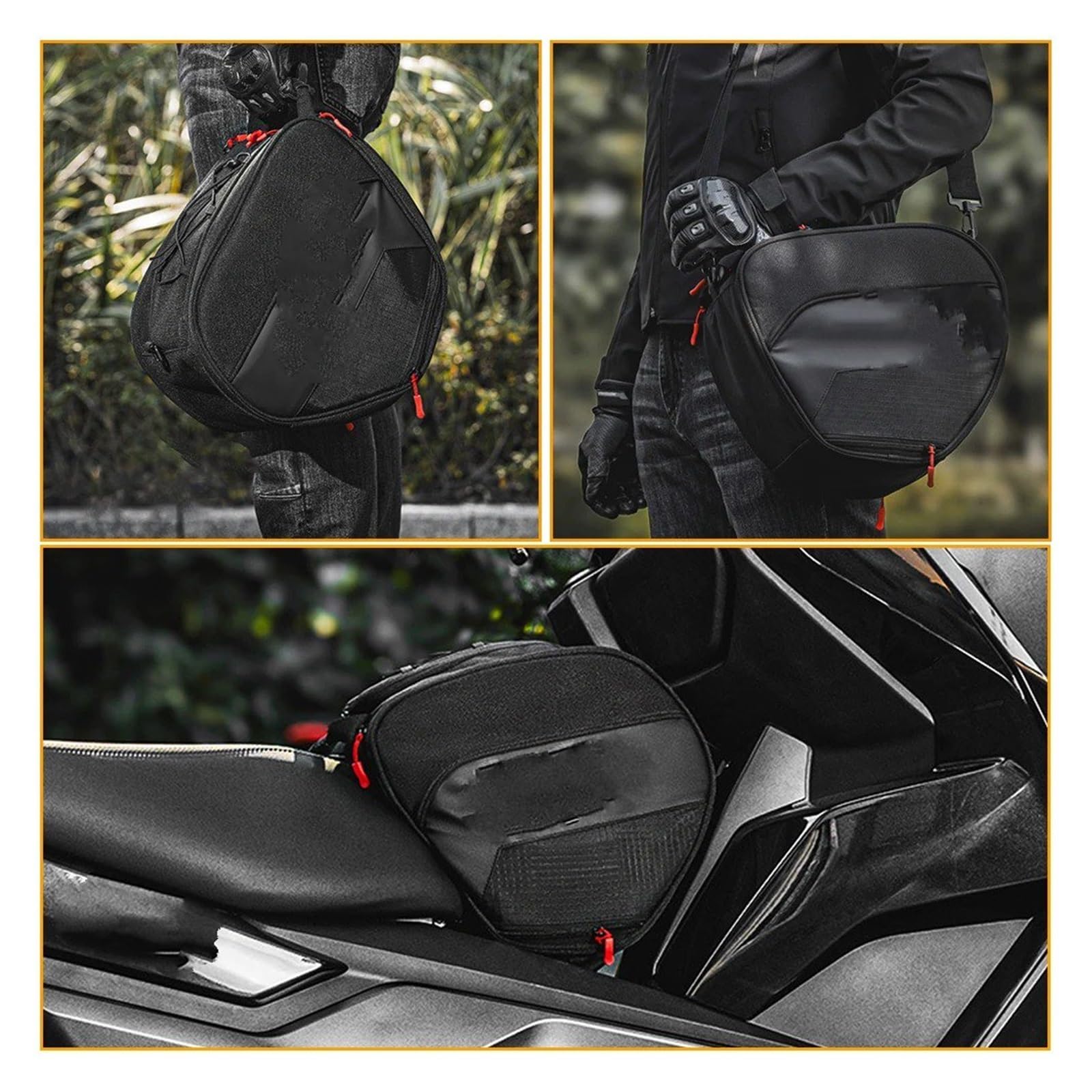 Sacoche Reservoir Moto pour Xmax 125 250 300 400 NMAX 125 155 160 TMAX 500 560 Sac De Rangement pour Bagages Et Outils Avant 15 L Sacoche De Réservoir Tunnel pour Scooter Sac à Outils Moto(Type B)