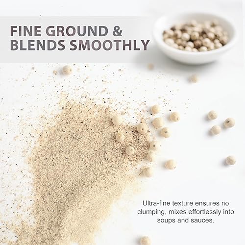 Miniatura 10 de Soeos Pimienta negra molida de mesa 18 onzas polvo de pimienta negra fresca granos de pimienta negra molida pimienta negra molida pimienta negra