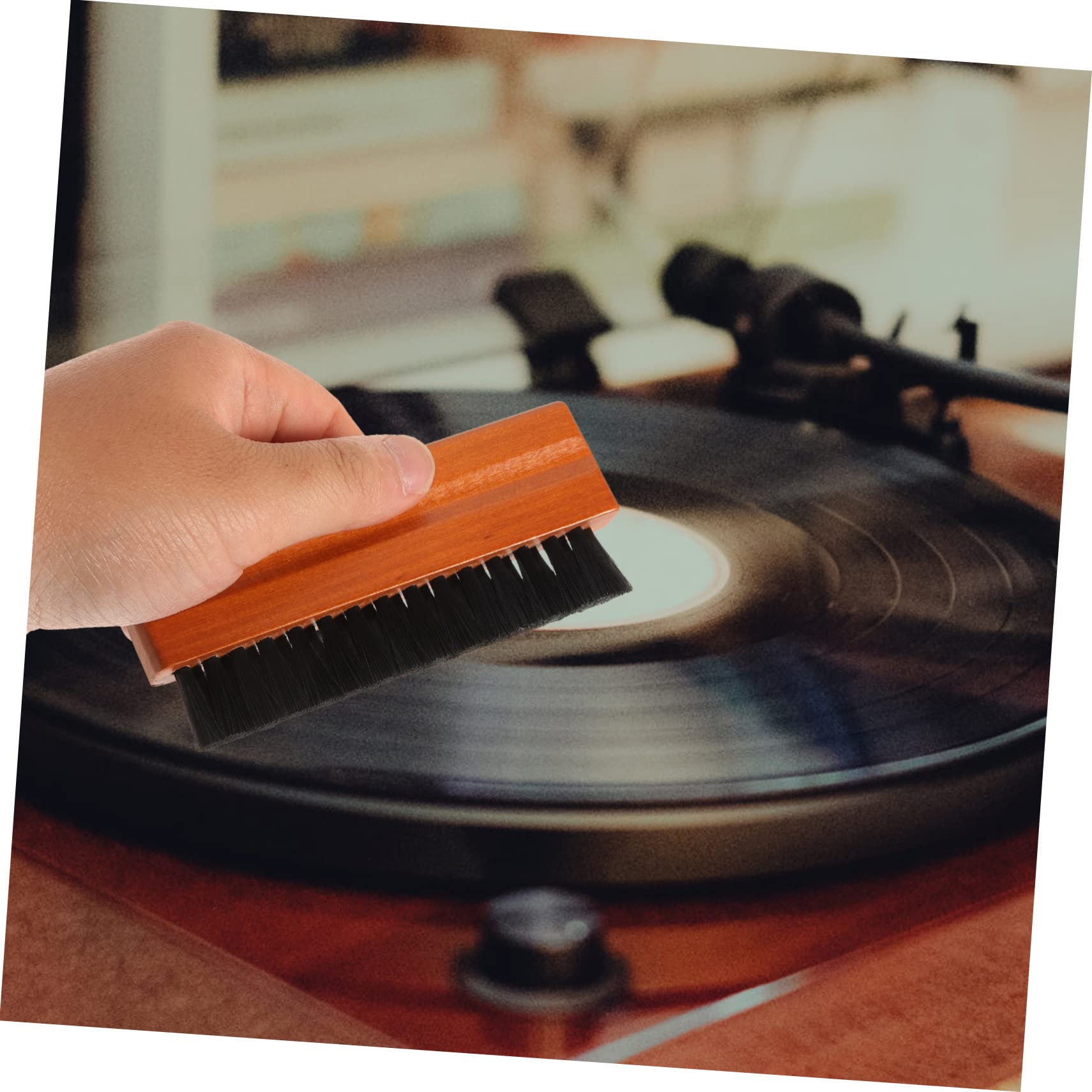 Toyvian 4 Piezas Cepillo para Discos De Vinilo Herramienta De Limpieza De Discos De Vinilo Limpiador De Discos Cepillo para Polvo De Vinilo Limpiador Portátil Album De Fotos Cepillar