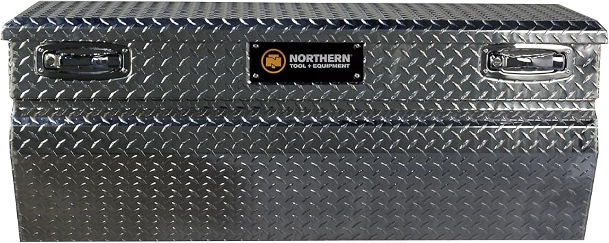Northern Tool Chest Truck Tool Box - Aluminum, Diamond Plate, Pull Handle Latches, 47.75in. x 15.75in. x 20in. x 18in., Model# 36012752